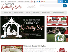 Tablet Screenshot of outdoornativitysets.com